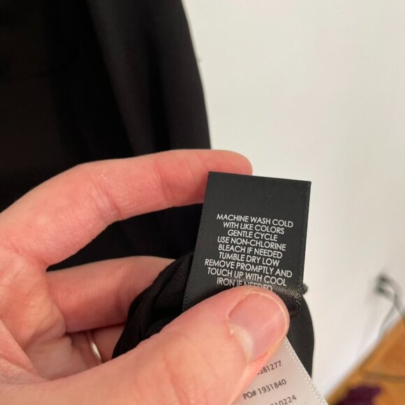 TORRID 2 Plus Size Harper 3/4 Sleeve Pullover Blouse Solid Black Georgette Work - Picture 13 of 16